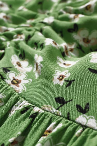 Donna - CLOCKHOUSE - vestito - a fiori - verde chiaro