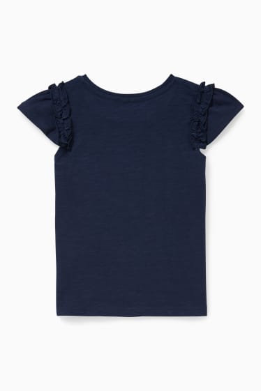 Nena - Samarreta de màniga curta - efecte brillant - blau fosc
