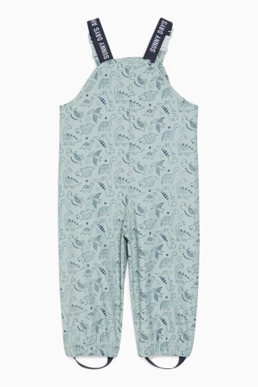 Baby: jongens - Baby-speelbroek - met patroon - lichtgroen