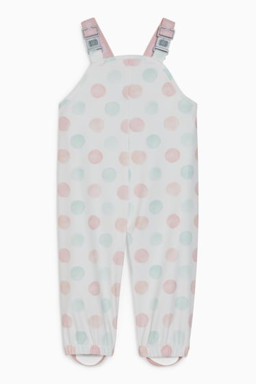 Miminka - Nepromokavé kalhoty pro miminka - puntíkované - bílá
