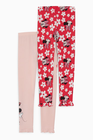 Bambini - Confezione da 2 - Minnie - leggings - rosa