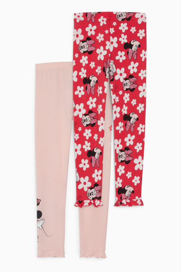 Kinder Mädchen - Multipack 2er - Minnie Maus - Leggings - rosa