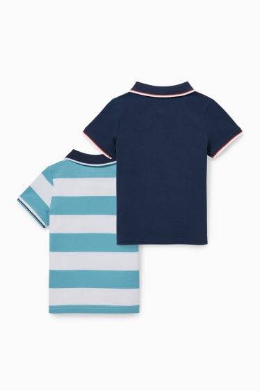 Bambini - Confezione da 2 - polo - blu scuro