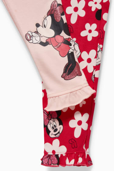 Kinderen - Set van 2 - Minnie Mouse - legging - roze