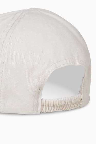 Baby Jungen - Baby-Cap - hellgrau