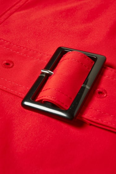 Damen - Trenchcoat - rot