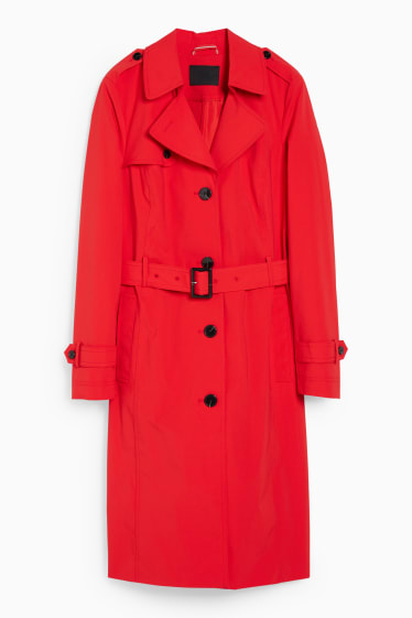 Damen - Trenchcoat - rot