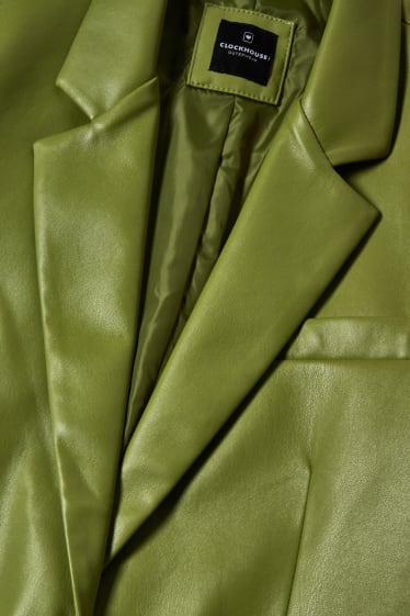 Donna - CLOCKHOUSE - blazer - similpelle - verde