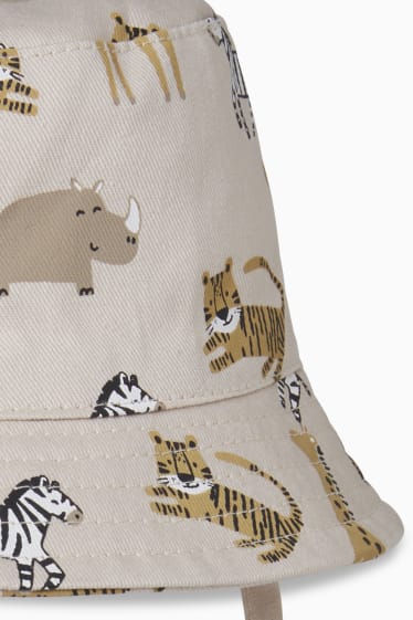 Bébés garçons - Bob pour bébé - à motif - beige clair