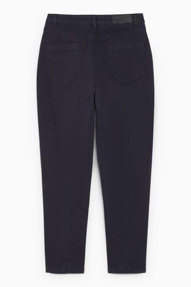Dona - Pantalons - high waist - regular fit - blau fosc