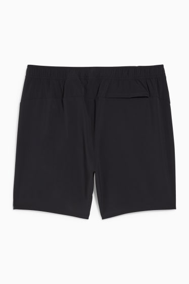 Herren - Funktions-Shorts - Flex - 4 Way Stretch - schwarz