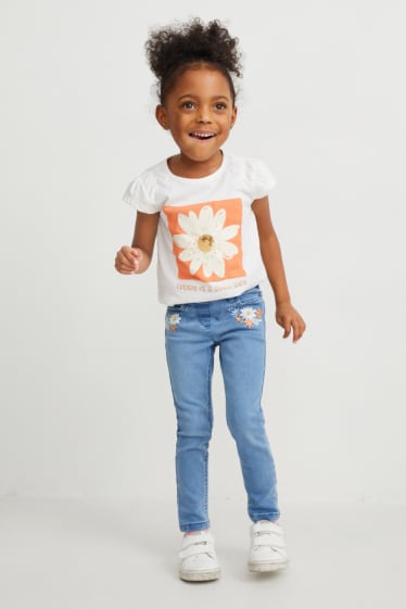 Enfants filles - Jegging jean - jean bleu clair