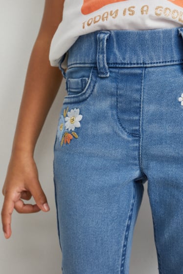 Enfants filles - Jegging jean - jean bleu clair