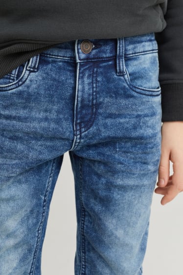 Dzieci - Slim jeans - ocieplane dżinsy - Jog Denim - dżins-niebieski