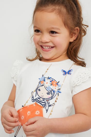 Enfants filles - T-shirt - blanc crème