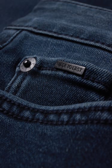 Dona - Slim jeans - mid waist - LYCRA® - texà blau fosc