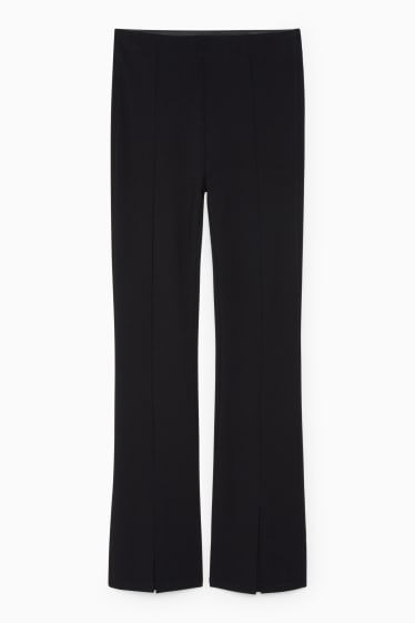 Mujer - Pantalón de punto - regular fit - negro