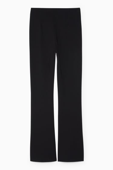 Mujer - Pantalón de punto - regular fit - negro