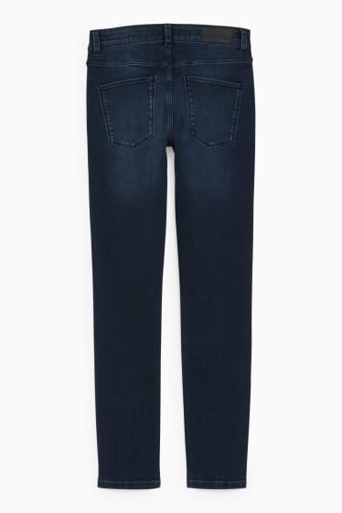 Dámské - Slim jeans - mid waist - LYCRA® - džíny - tmavomodré