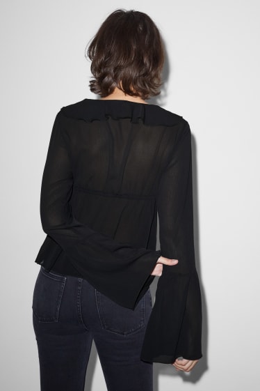 Donna - CLOCKHOUSE - blusa di chiffon - nero