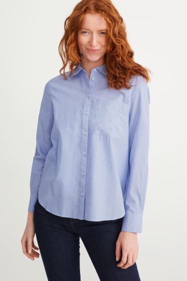 Dames - Blouse - blauw