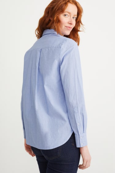 Damen - Bluse - blau