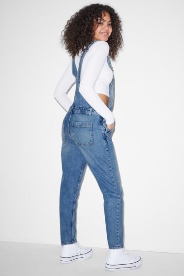 Femmes - CLOCKHOUSE - salopette en jean - jean bleu clair
