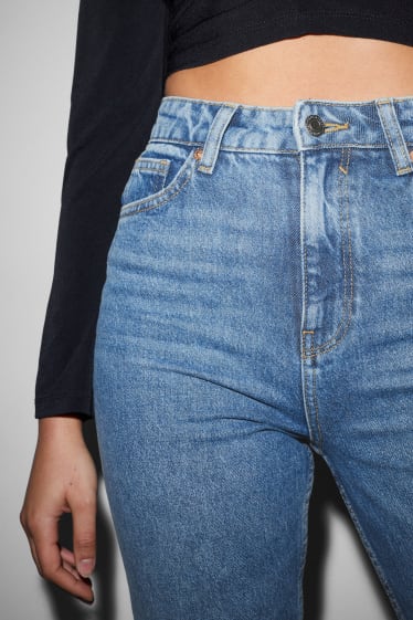 Kobiety - CLOCKHOUSE - mom jeans - wysoki stan - dżins-niebieski