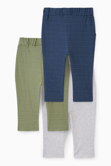 Baby: jongens - Set van 3 - babyjoggingbroek - groen