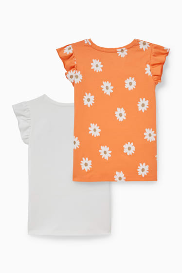 Kinder Mädchen - Multipack 2er - Kurzarmshirt - weiss