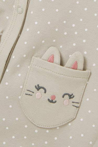 Bébés filles - Lot de 2 - pyjamas bébé - blanc crème