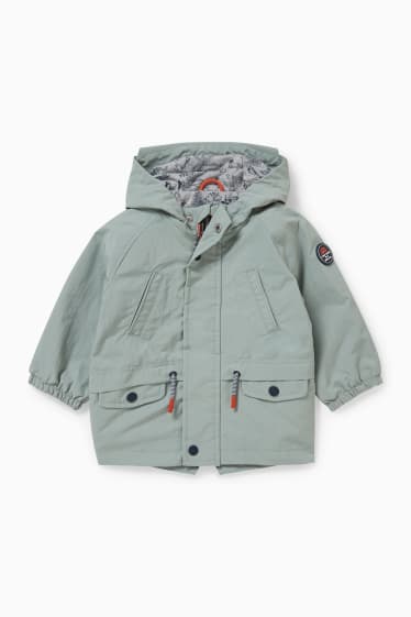 Baby: jongens - Babyjas met capuchon - groen