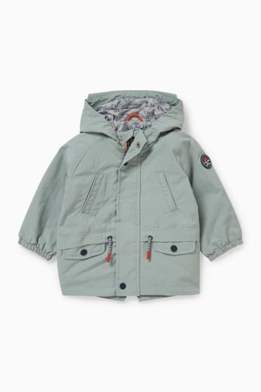 Babys - Baby-Jacke mit Kapuze - grün