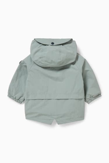 Baby: jongens - Babyjas met capuchon - groen