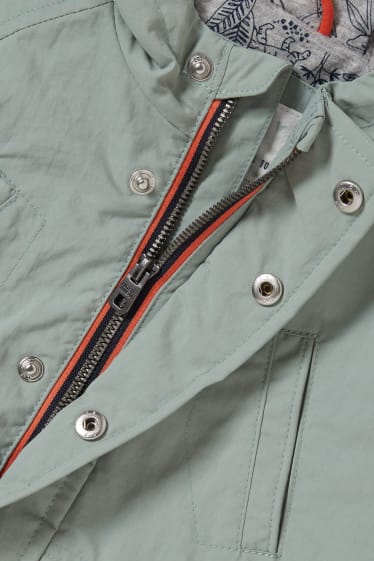 Baby: jongens - Babyjas met capuchon - groen