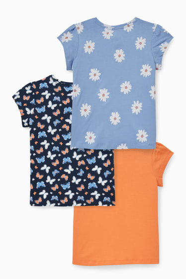 Niños - Pack de 3 - camisetas de manga corta - naranja