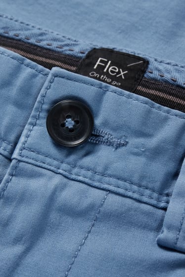 Home - Pantalons xinos - slim fit - Flex - LYCRA® - blau