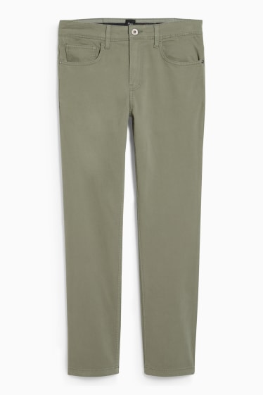 Men - Trousers - slim fit - Flex - LYCRA® - light green