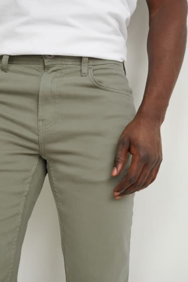 Hombre - Pantalón - slim fit - Flex - LYCRA® - verde claro