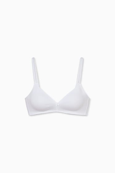 Women - Non-wired bra - white