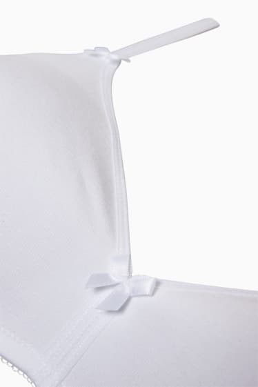 Women - Non-wired bra - white