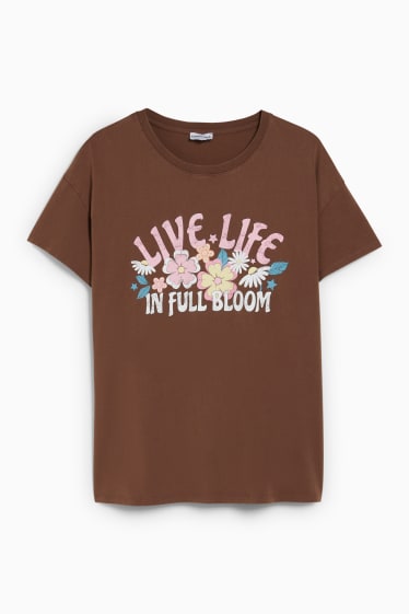 Mujer - CLOCKHOUSE - camiseta - marrón