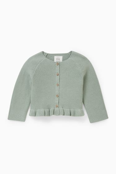 Bébés - Gilet en maille bébé - vert