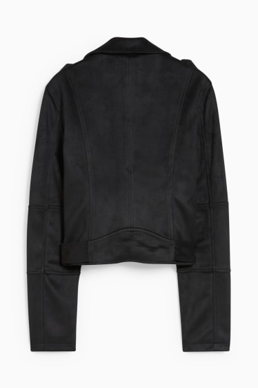 Femmes - CLOCKHOUSE - blouson motard - synthétique - noir
