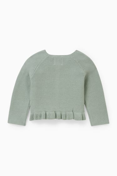 Baby Mädchen - Baby-Strickjacke - grün