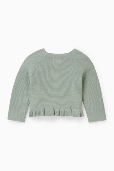 Bébés - Gilet en maille bébé - vert