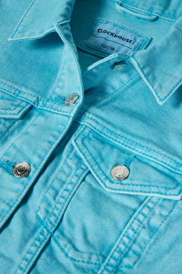 Women - CLOCKHOUSE - denim jacket - turquoise