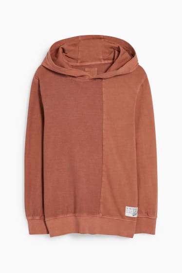 Enfants - Sweat à capuche - orange foncé