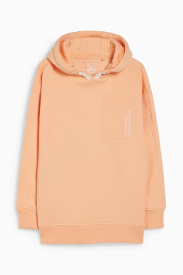 Enfants - Sweat à capuche - genderneutral - orange clair