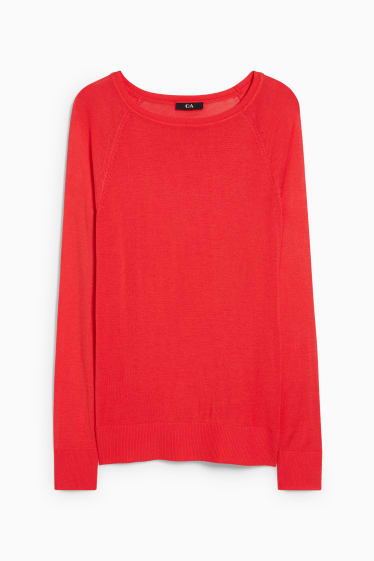 Femmes - Pullover basique - rouge